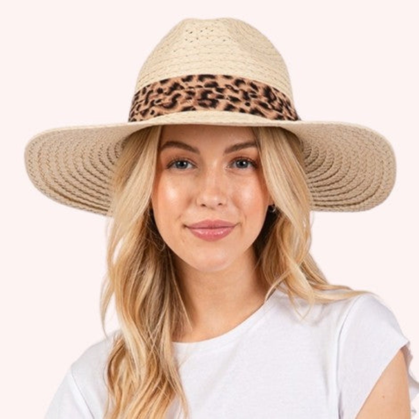 Leopard Band Straw Sun Hat – Bold, Chic & Sun-Safe!