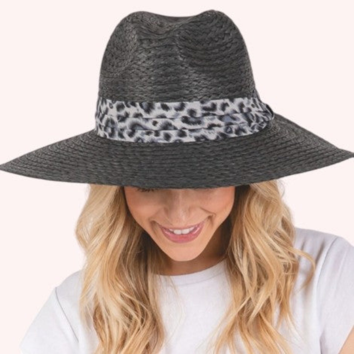 Leopard Band Straw Sun Hat – Bold, Chic & Sun-Safe!