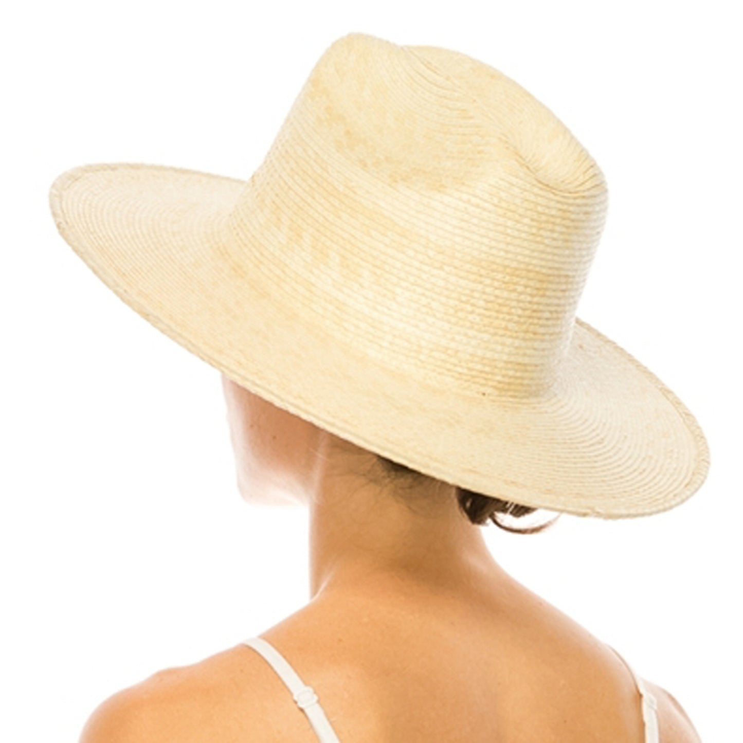 Palm Leaf Western Hat with Flat Brim