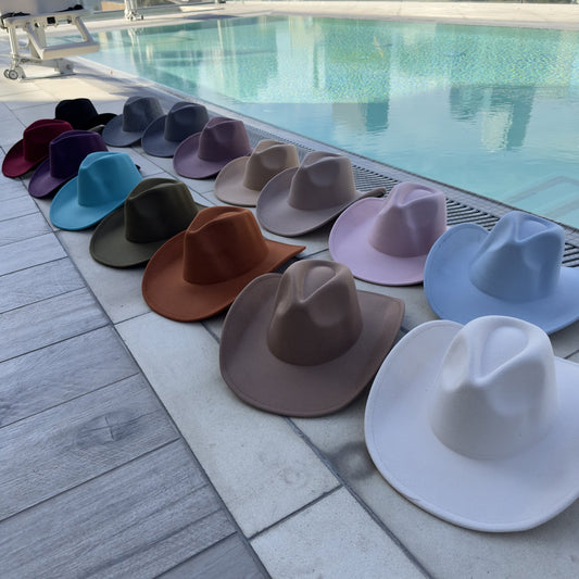 Vegan Felt Cowboy Hat – Classic Western