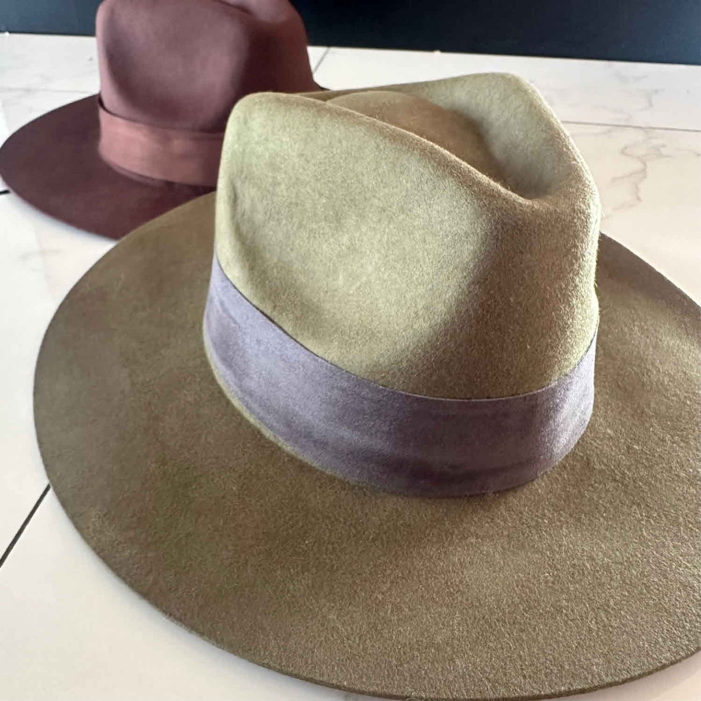 Wool Rancher Hat With Velvet Tape