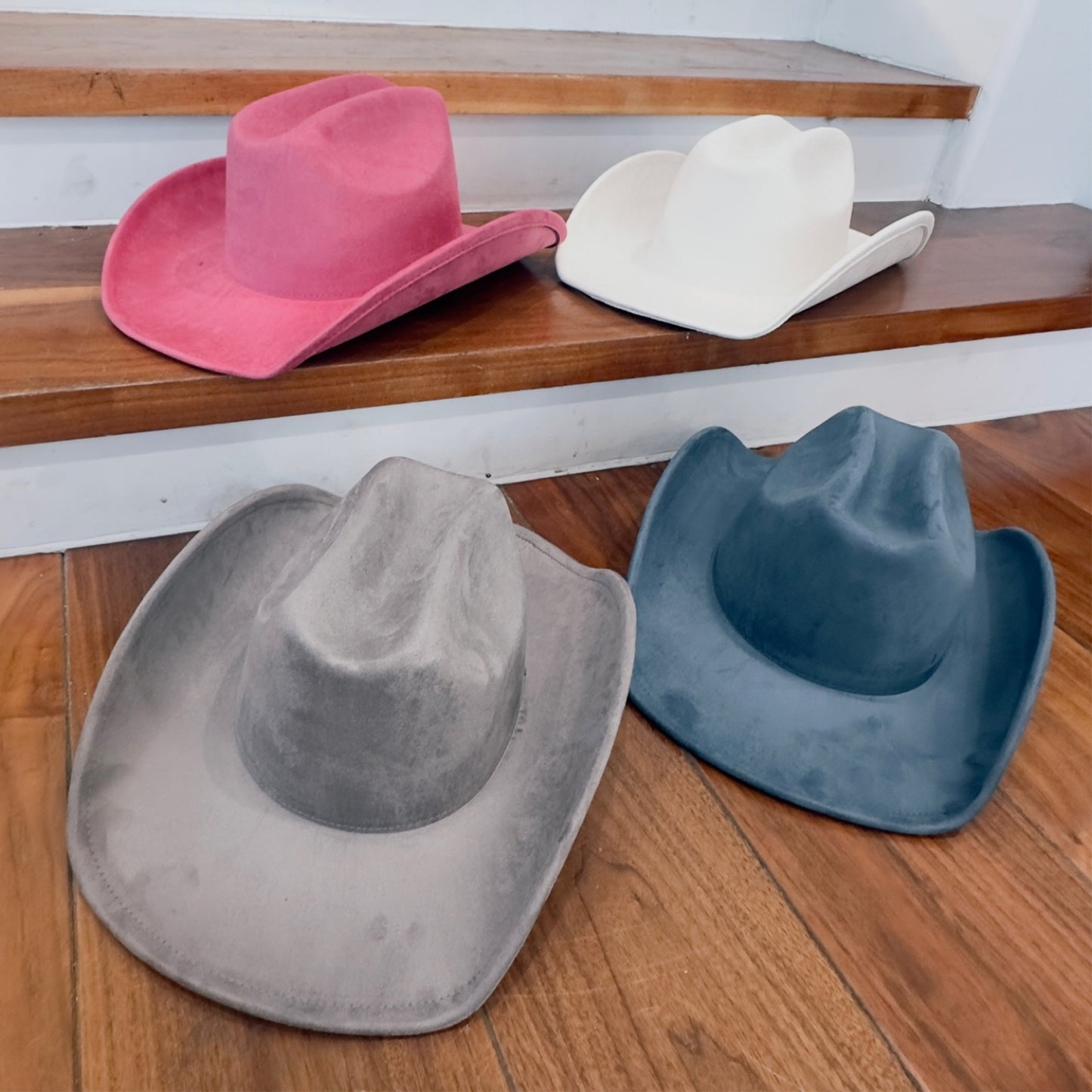 VEGAN SUEDE CATTLEMAN HAT