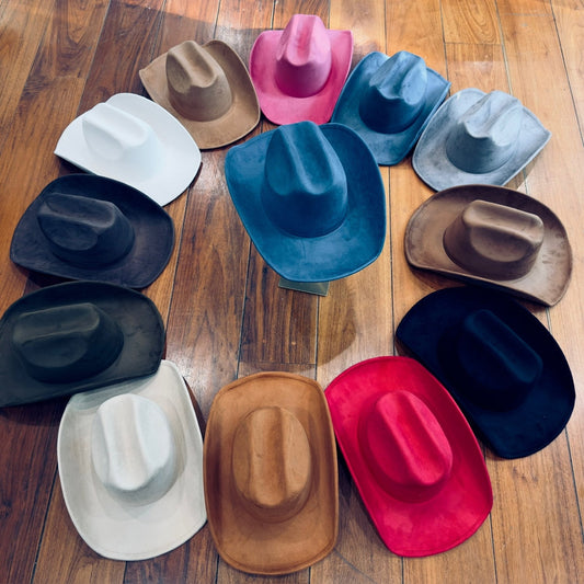 Vegan Suede Cattleman Hat