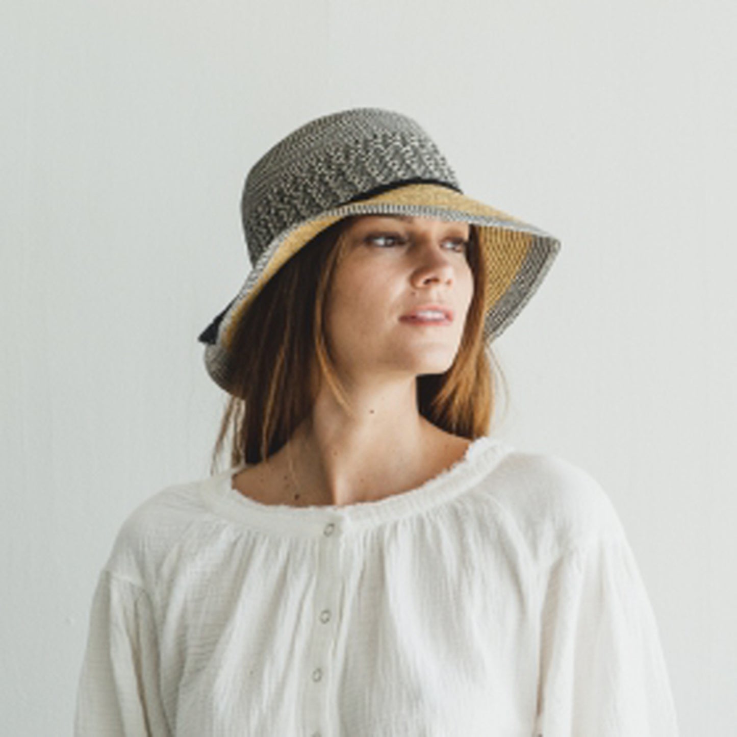 Mixed Braid Bucket Hat – Stylish, Packable & UPF 50+