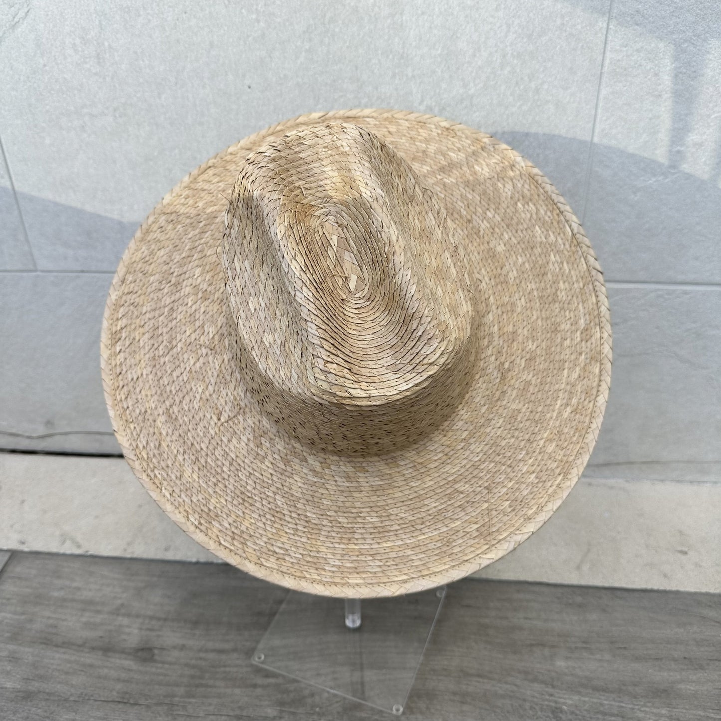 Palm Leaf Western Hat with Flat Brim