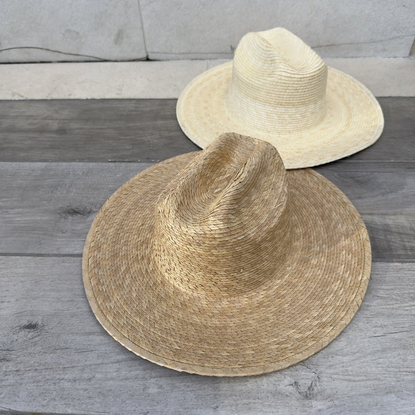 Palm Leaf Western Hat with Flat Brim