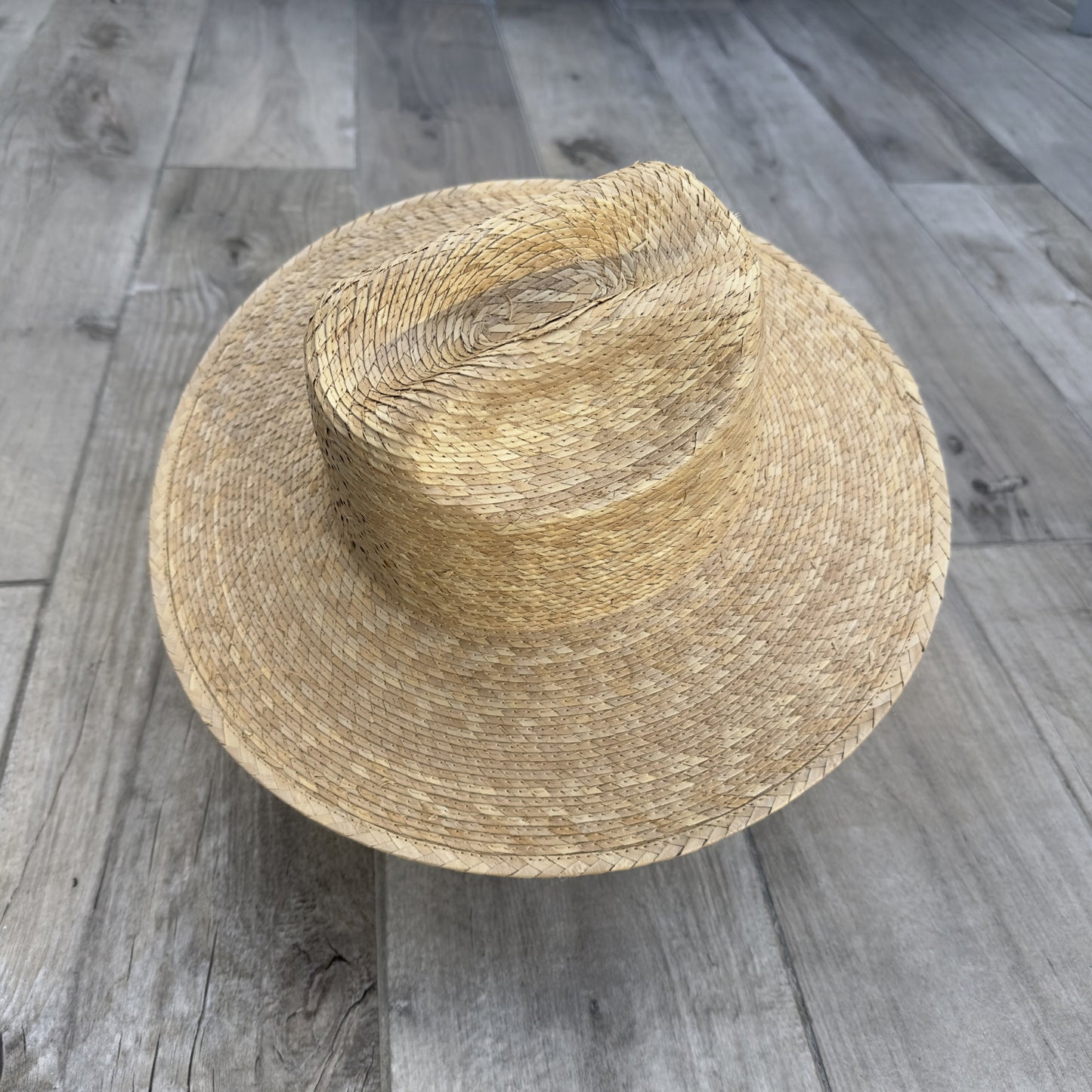 Palm Leaf Western Hat with Flat Brim