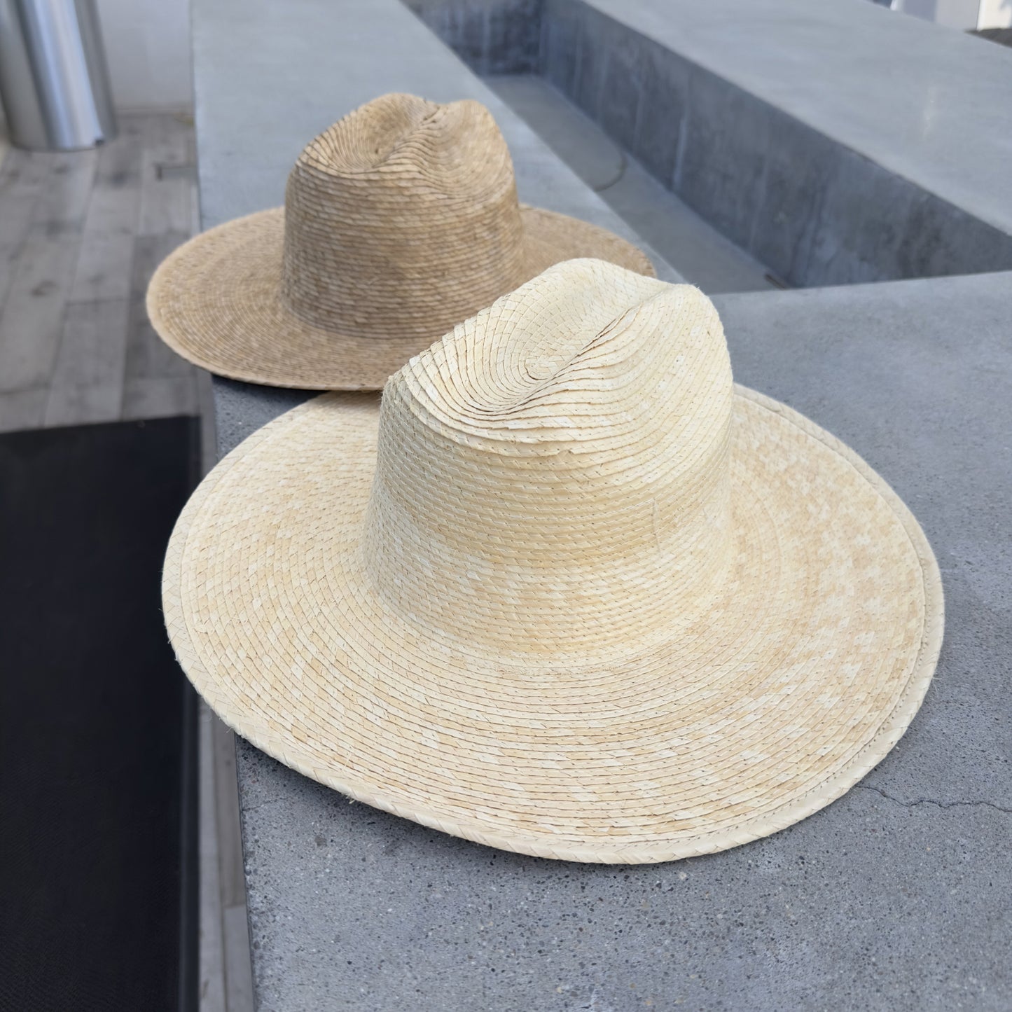 Palm Leaf Western Hat with Flat Brim