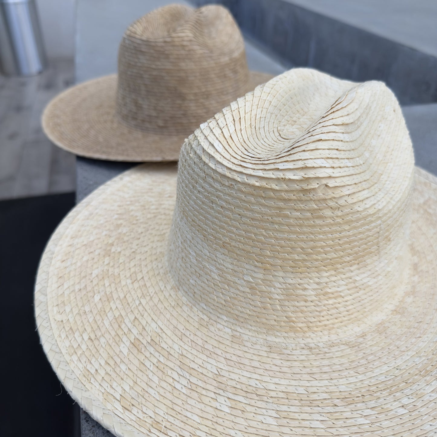 Palm Leaf Western Hat with Flat Brim