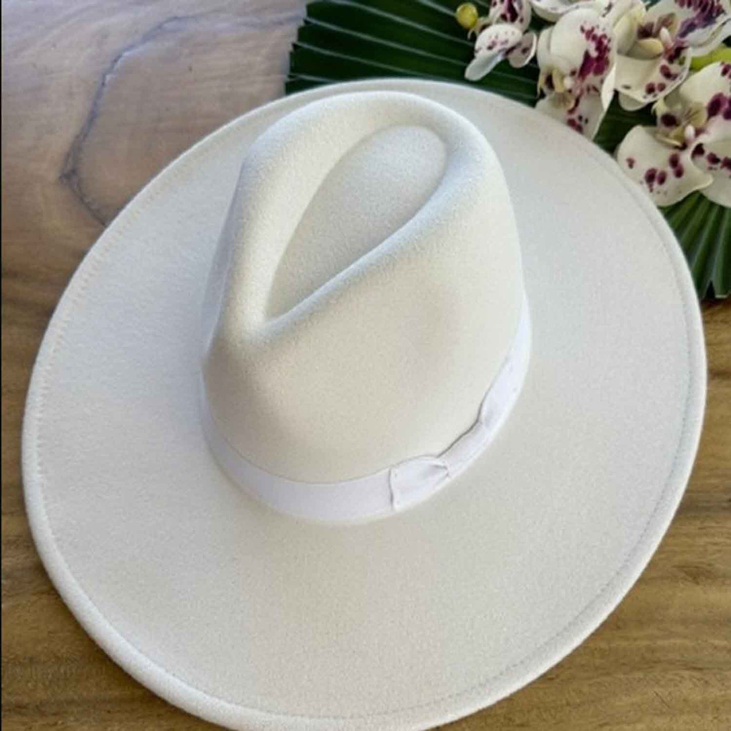 VEGAN FELT FEDORA  W/ BOW