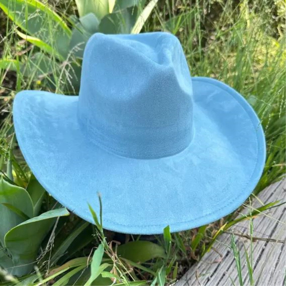 VEGAN SUEDE COWBOY HAT