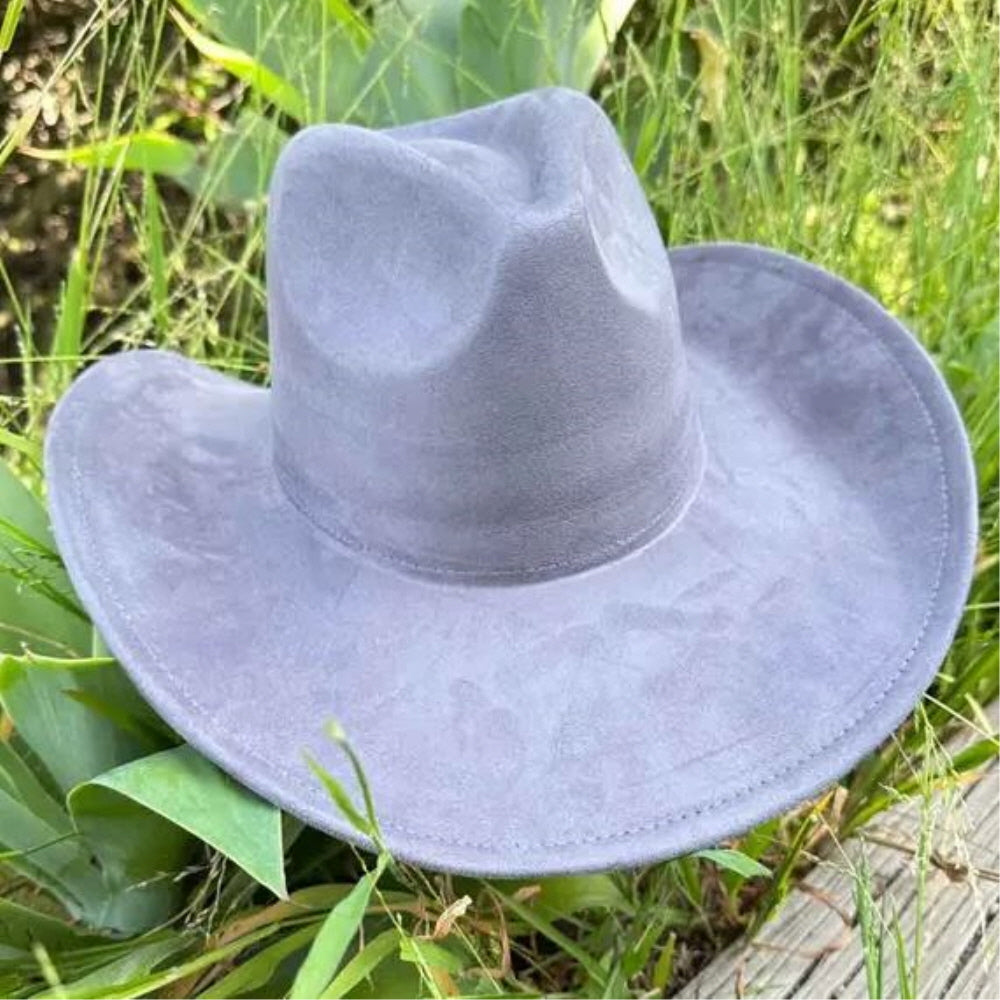 VEGAN SUEDE COWBOY HAT