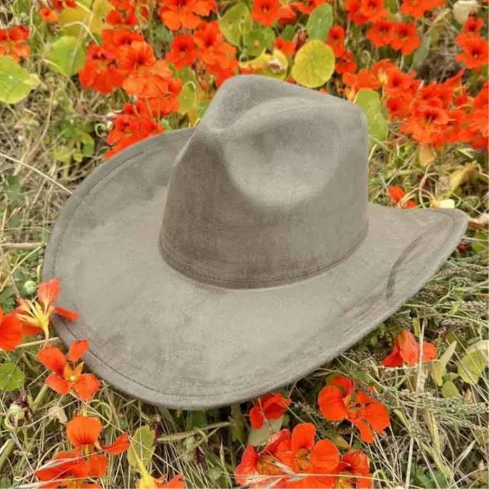 VEGAN SUEDE COWBOY HAT