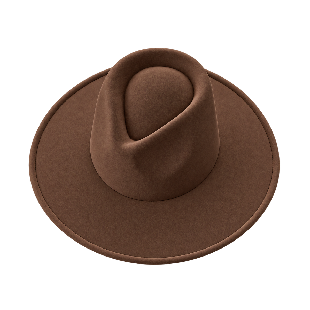 Vegan Felt Wide Brim Rancher Hat in Faux Felt