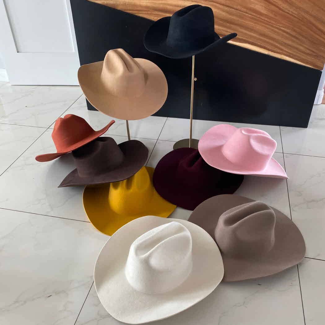 100% Australian Wool Cattleman Cowboy Hat – Shapeable Brim