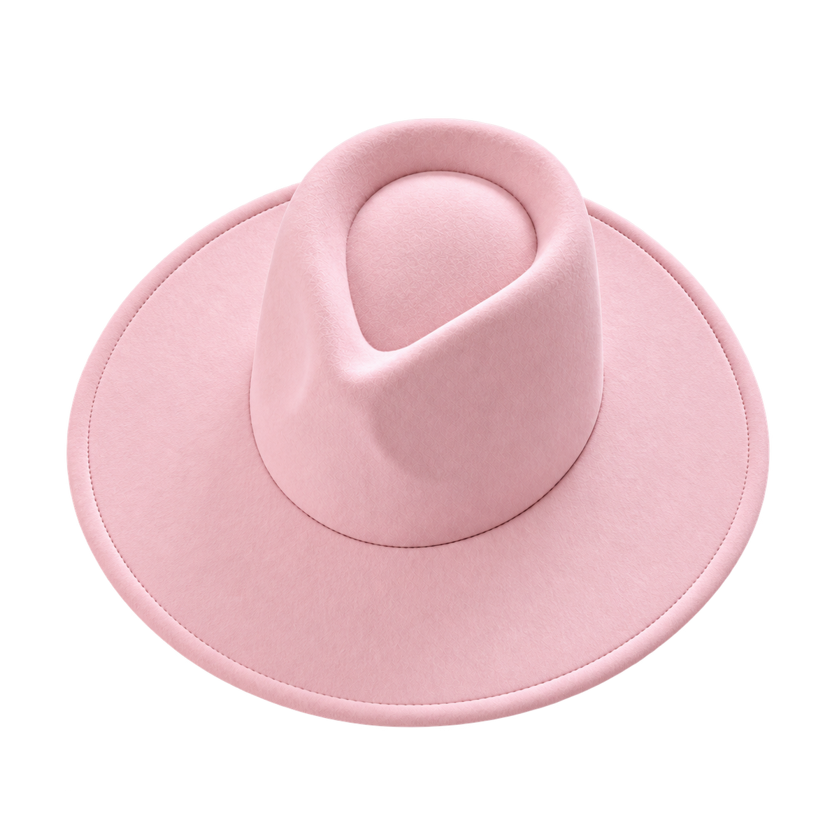 Vegan Felt Wide Brim Rancher Hat in Faux Felt
