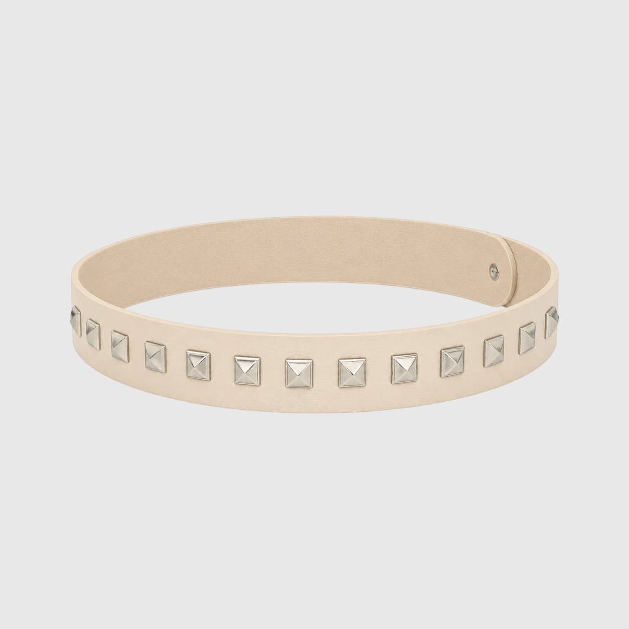 Western Pyramid Stud Faux Leather Hat Band