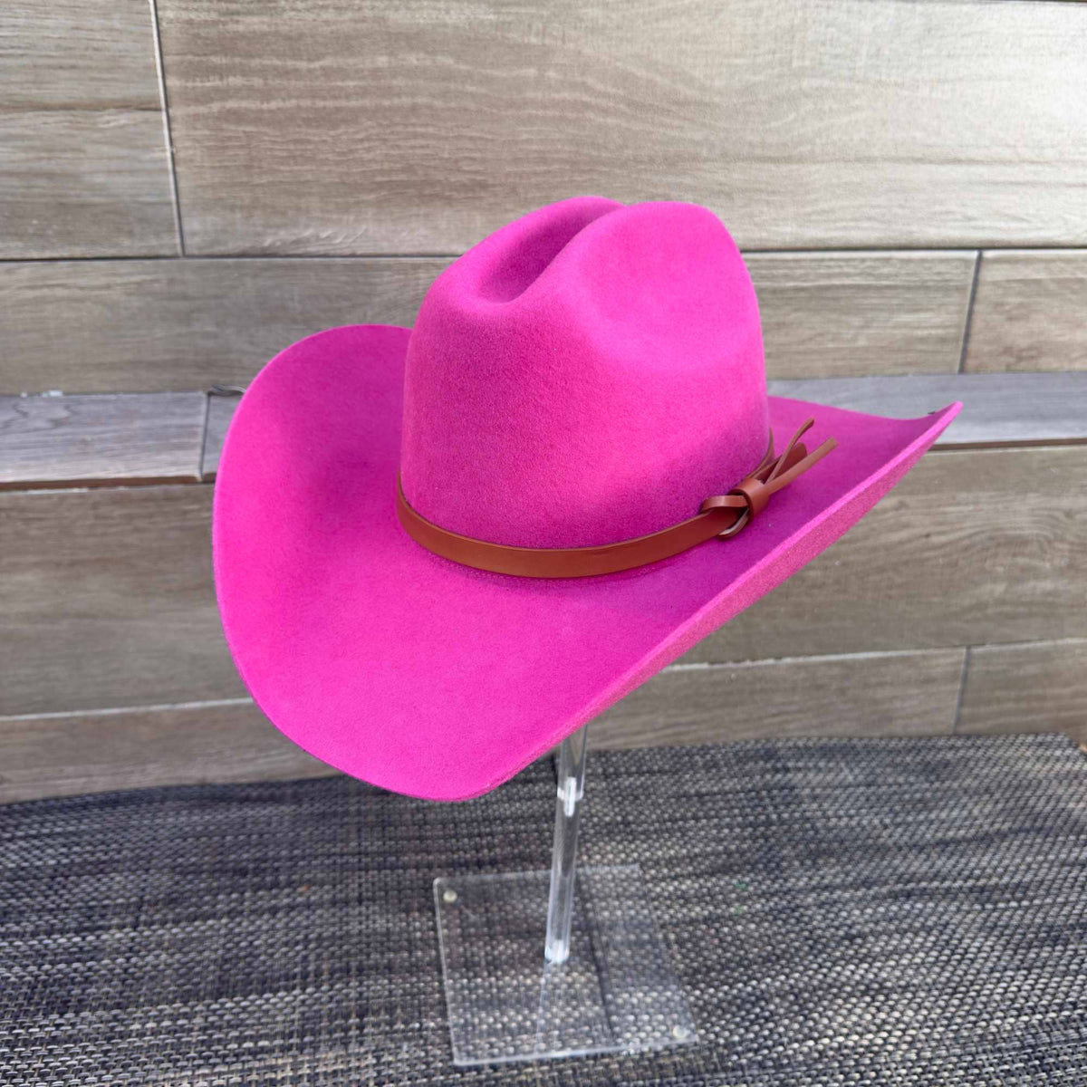 Australian Wool Cattleman Cowboy Hat with Leather Belt