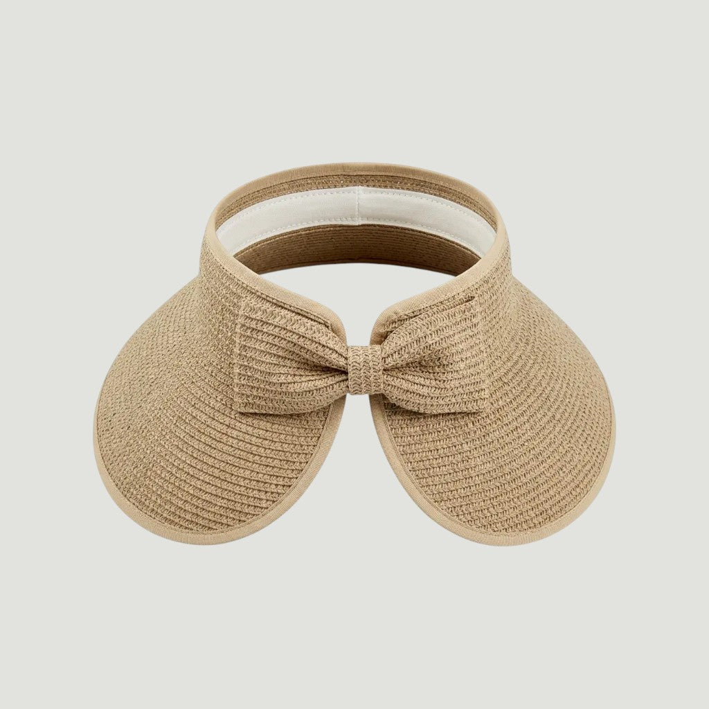 Packable Wide Brim Straw Sun Visor Hat for Women