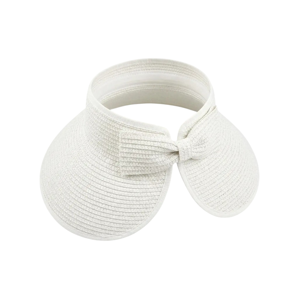 Packable Wide Brim Straw Sun Visor Hat for Women