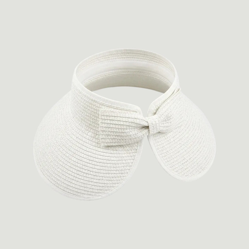 Packable Wide Brim Straw Sun Visor Hat for Women