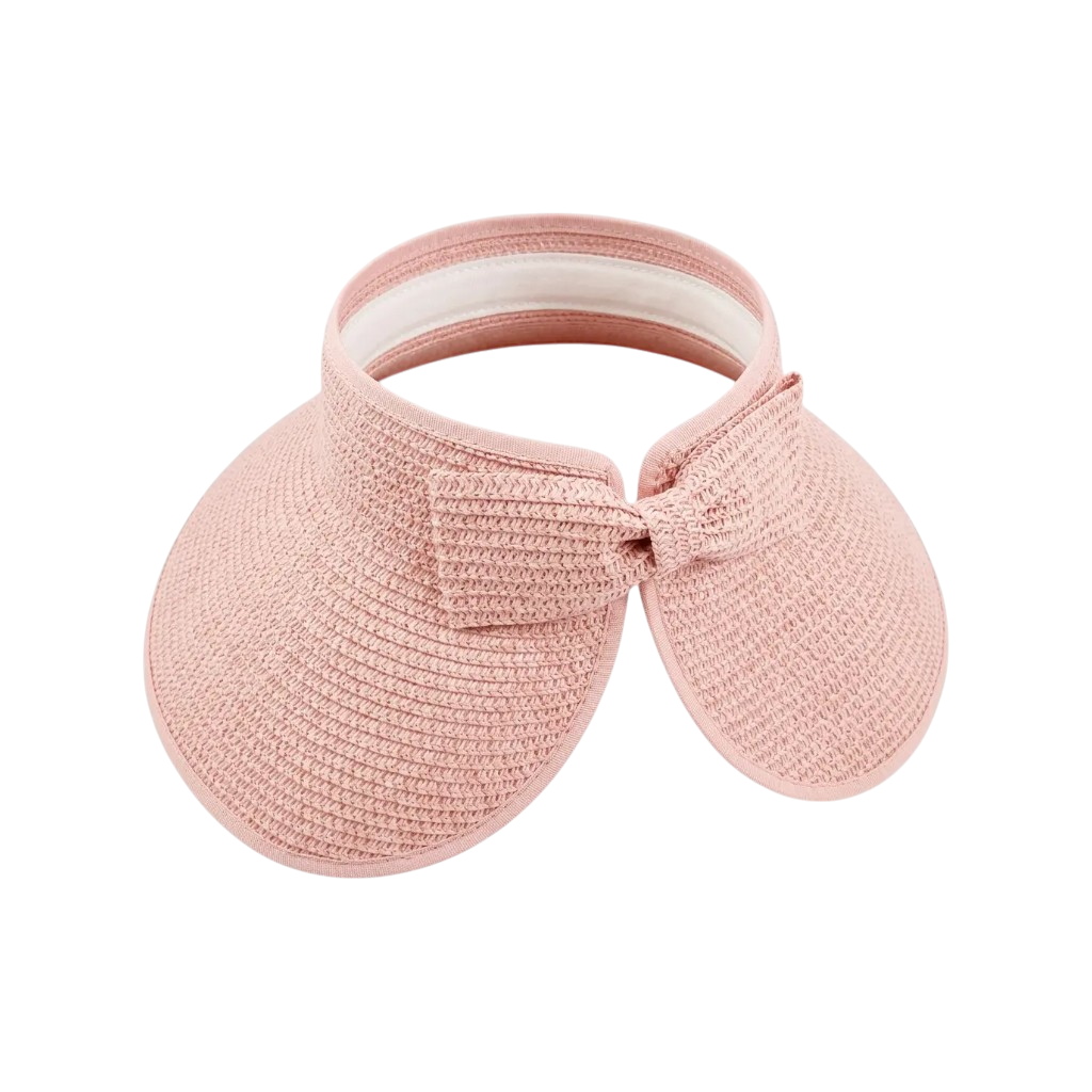 Packable Wide Brim Straw Sun Visor Hat for Women