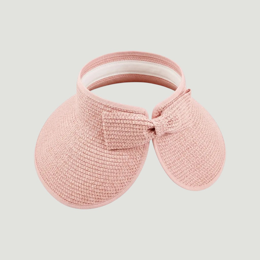 Packable Wide Brim Straw Sun Visor Hat for Women