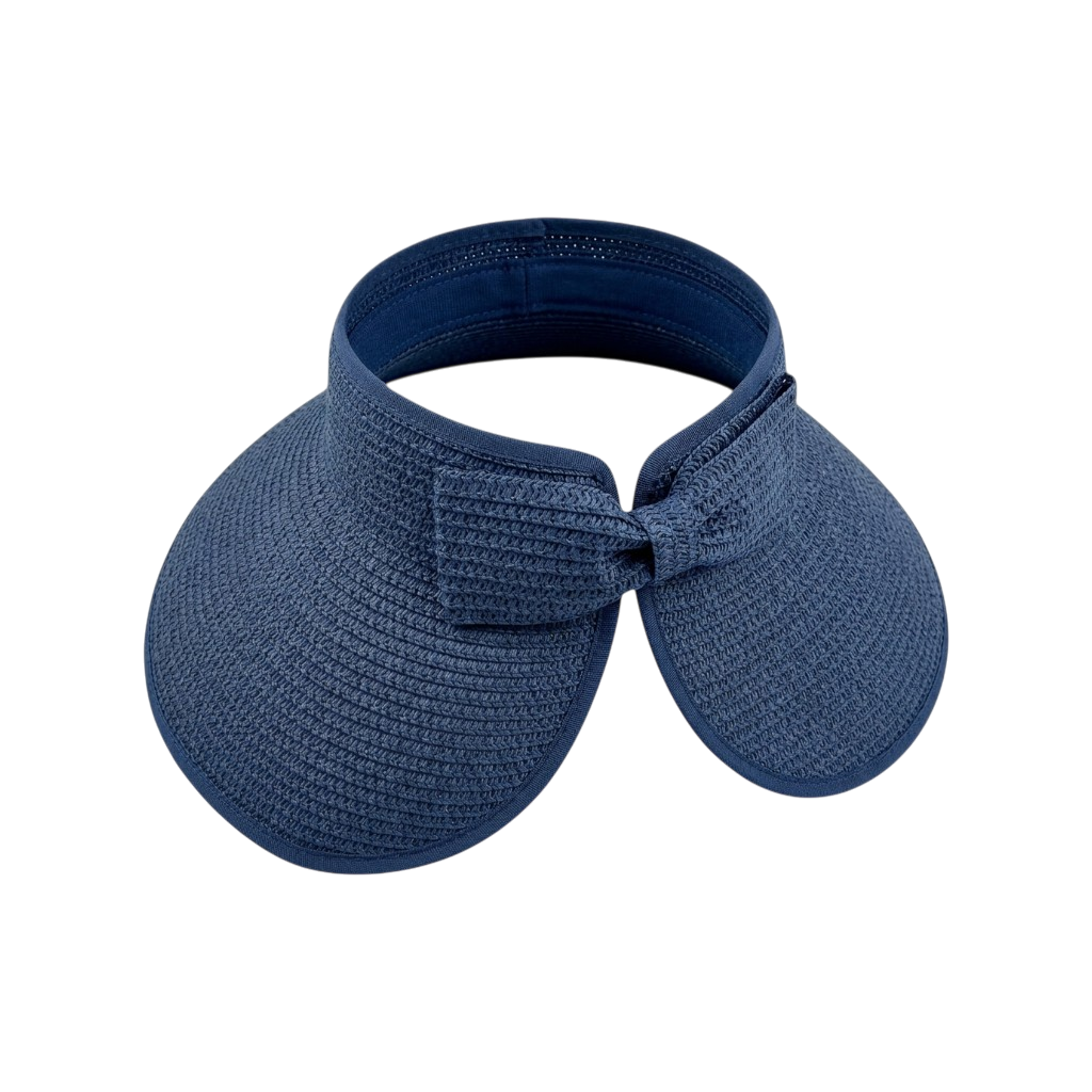 Packable Wide Brim Straw Sun Visor Hat for Women