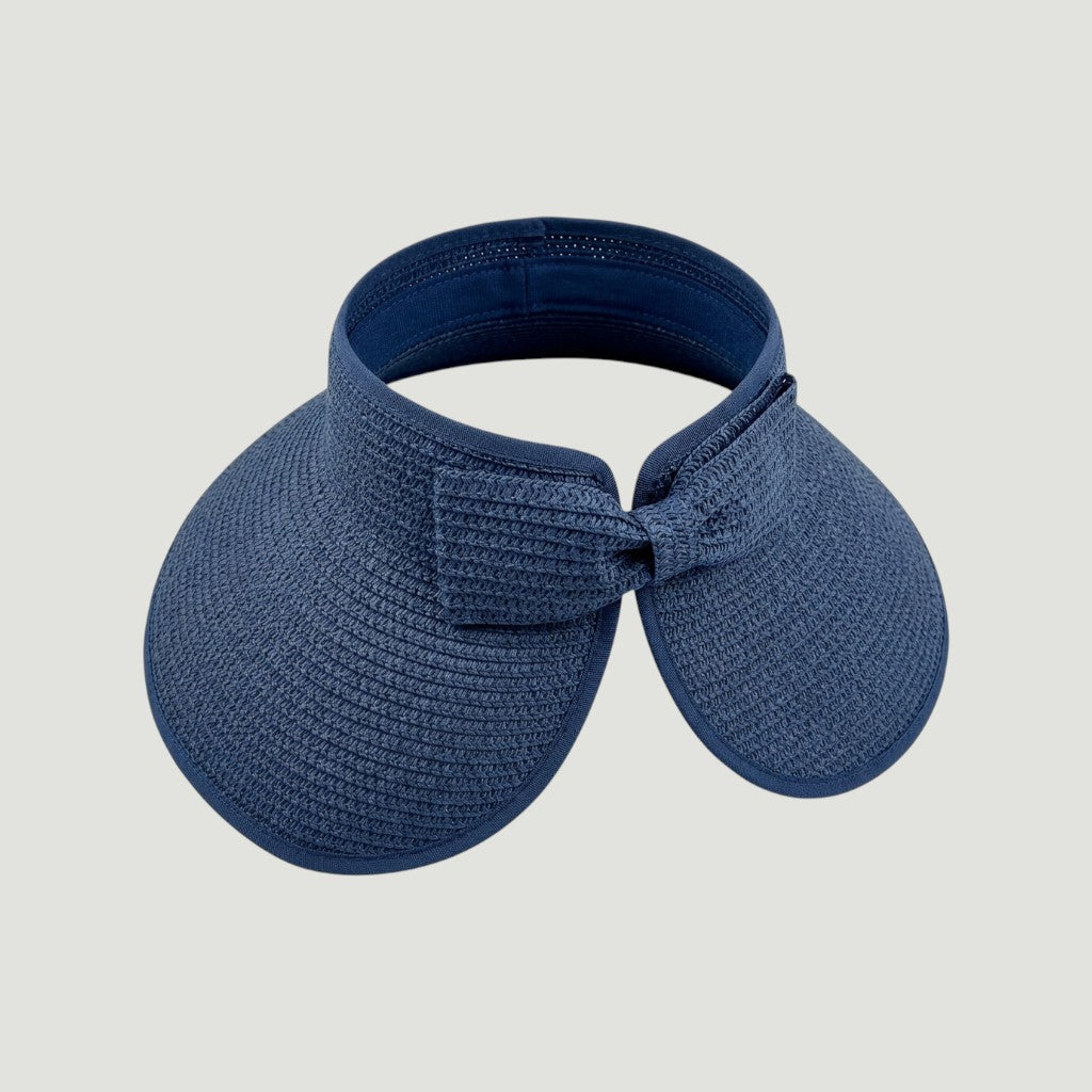 Packable Wide Brim Straw Sun Visor Hat for Women